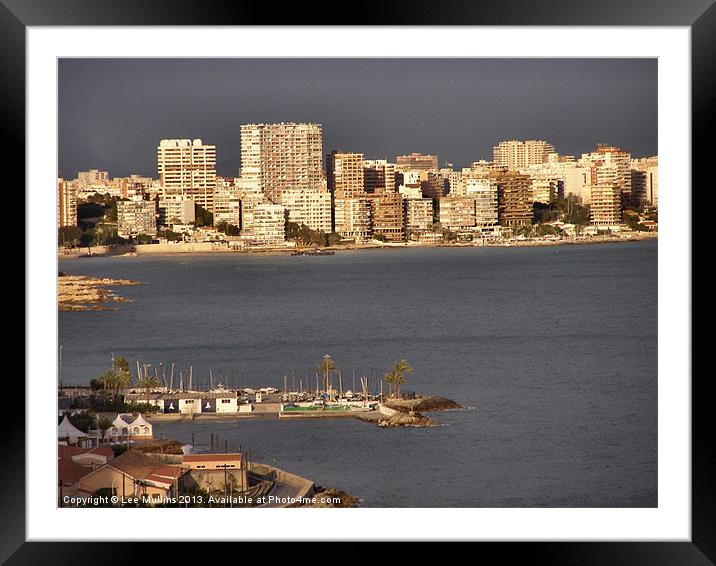 Alicante before the storm Framed Mounted Print by Lee Mullins