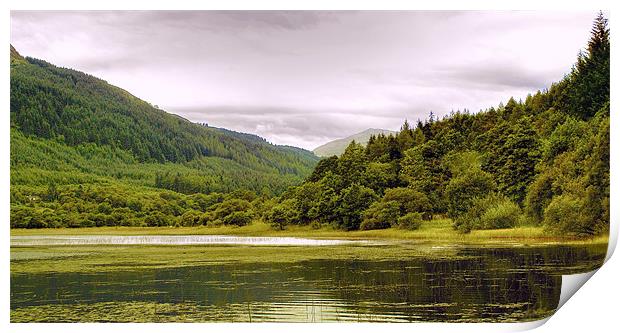 Loch Monzievaird Print by Thanet Photos