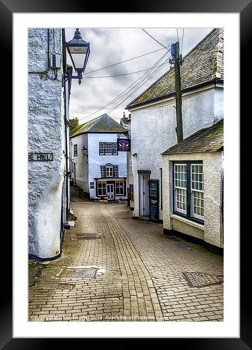 Fore Street Port Isaac Framed Mounted Print by Chris Thaxter