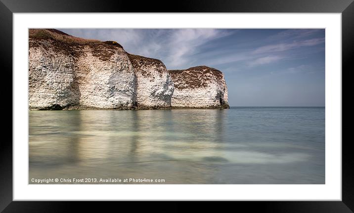 Flamborough Head Reflections Framed Mounted Print by Chris Frost