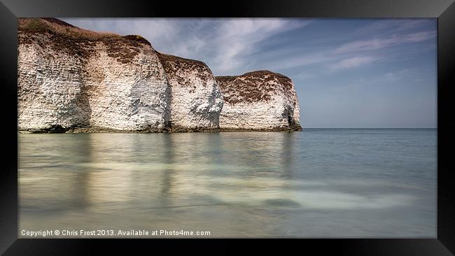 Flamborough Head Reflections Framed Print by Chris Frost