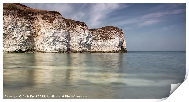 Flamborough Head Reflections Print by Chris Frost