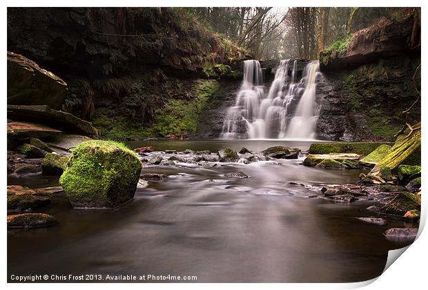 Goitstock Waterfall Print by Chris Frost