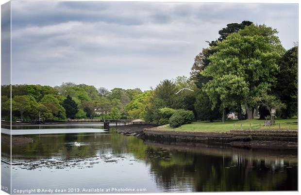 River Beaulieu Canvas Print by Andy dean