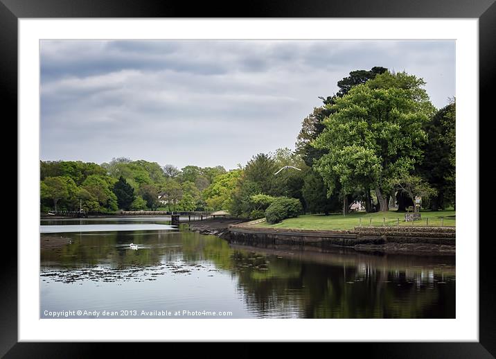River Beaulieu Framed Mounted Print by Andy dean