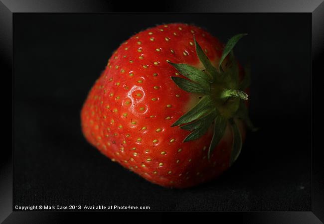 Strawberry 1 Framed Print by Mark Cake