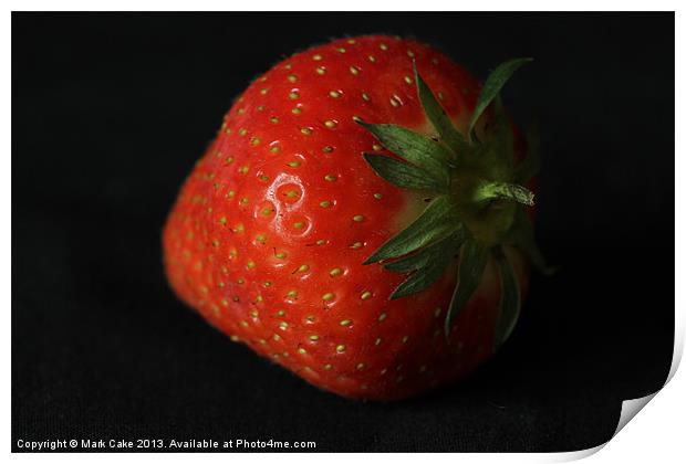 Strawberry 1 Print by Mark Cake