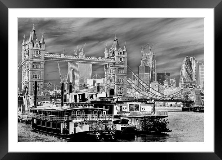 River Thames Art Framed Mounted Print by David Pyatt