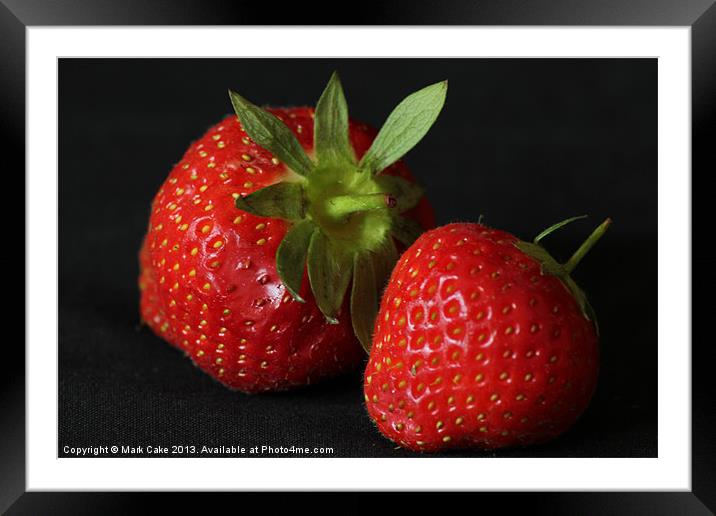 Strawberrys 2 Framed Mounted Print by Mark Cake