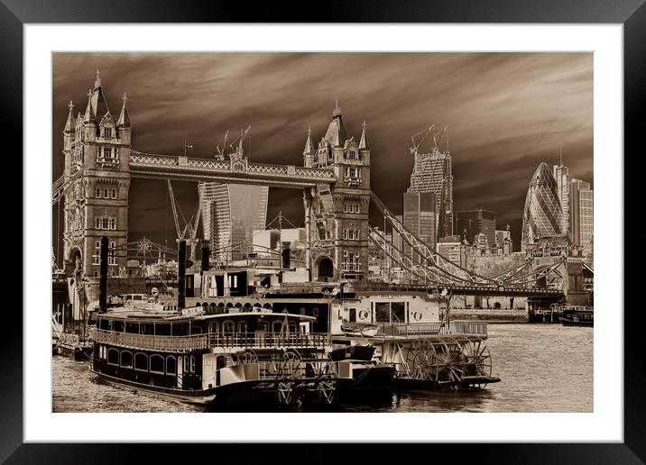 River Thames Art Framed Mounted Print by David Pyatt