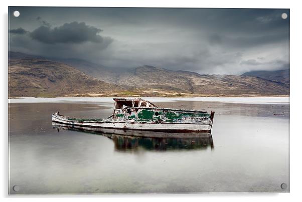 Pennyghael boat Acrylic by Grant Glendinning