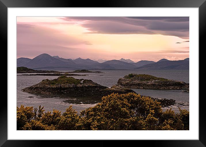 Over The Sea to Skye Framed Mounted Print by Jacqi Elmslie