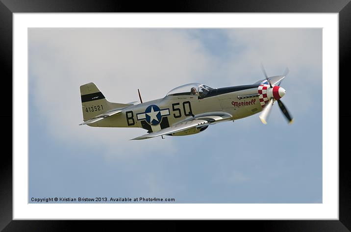 Marinell P51 Framed Mounted Print by Kristian Bristow