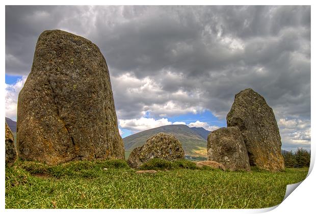 Castlerigg Stone Circle Print by Roger Green