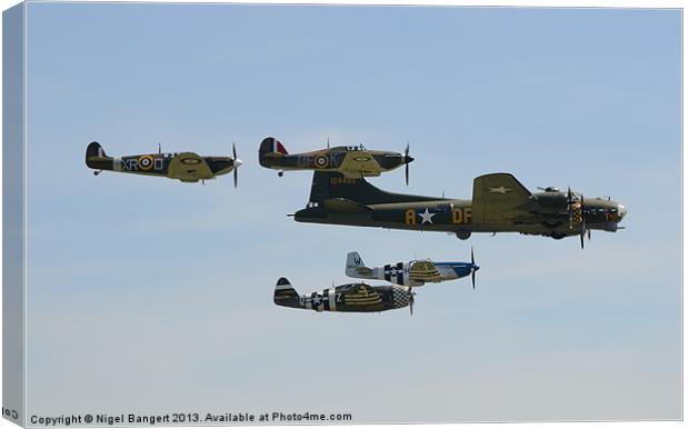 Sally B and Eagle Squadron Canvas Print by Nigel Bangert