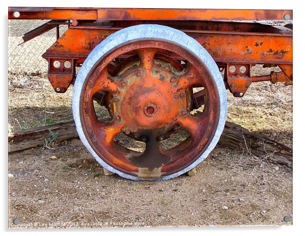 Leaky wheel bearing Acrylic by Lee Mullins