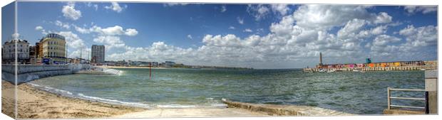 Margate Panorama Canvas Print by Thanet Photos