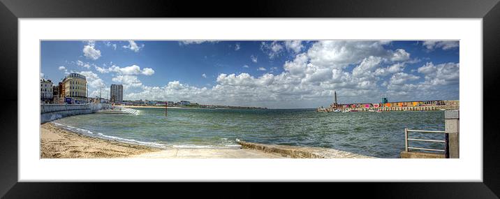 Margate Panorama Framed Mounted Print by Thanet Photos