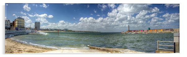 Margate Panorama Acrylic by Thanet Photos