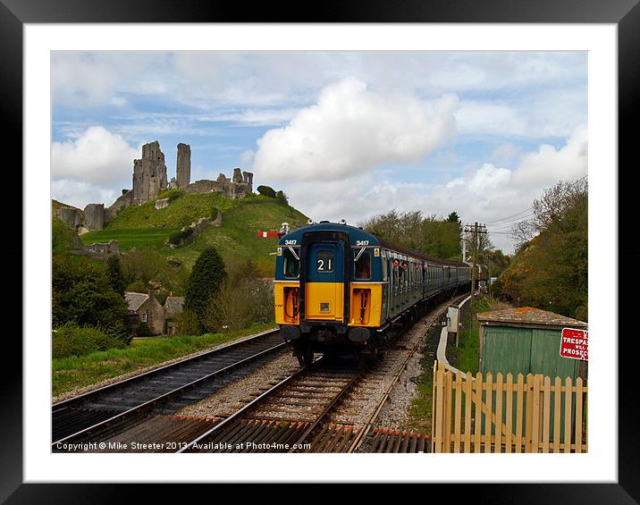 4VEP at Corfe 2 Framed Mounted Print by Mike Streeter