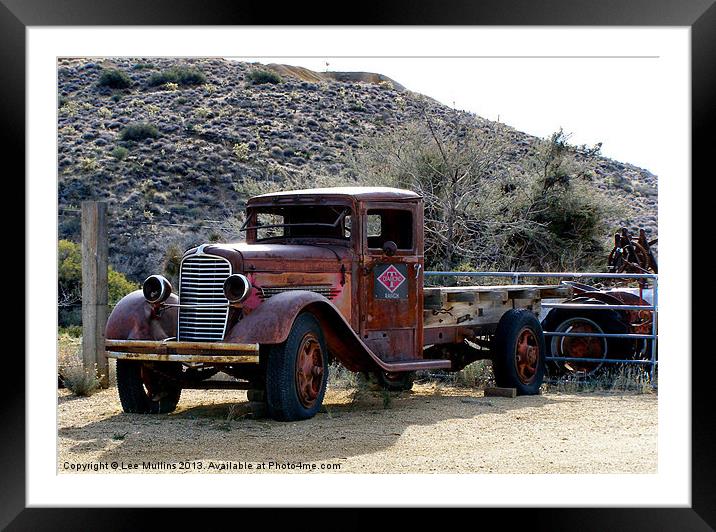 Diamond T Ranch truck Framed Mounted Print by Lee Mullins