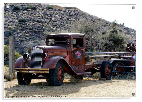 Diamond T Ranch truck Acrylic by Lee Mullins