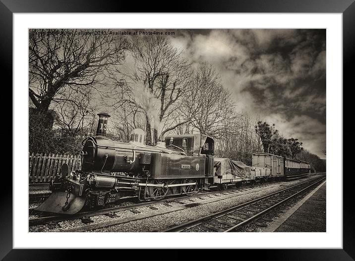 Steam Train Framed Mounted Print by Julie  Chambers