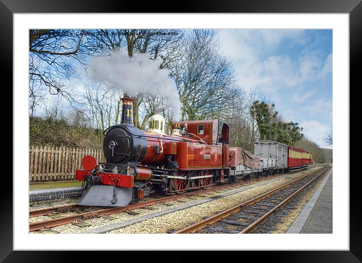 Steam Train Framed Mounted Print by Julie  Chambers