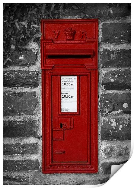 V R POST BOX Print by Anthony R Dudley (LRPS)