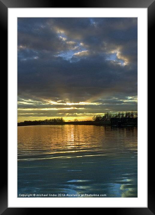 River Stour at sunset Framed Mounted Print by Thanet Photos