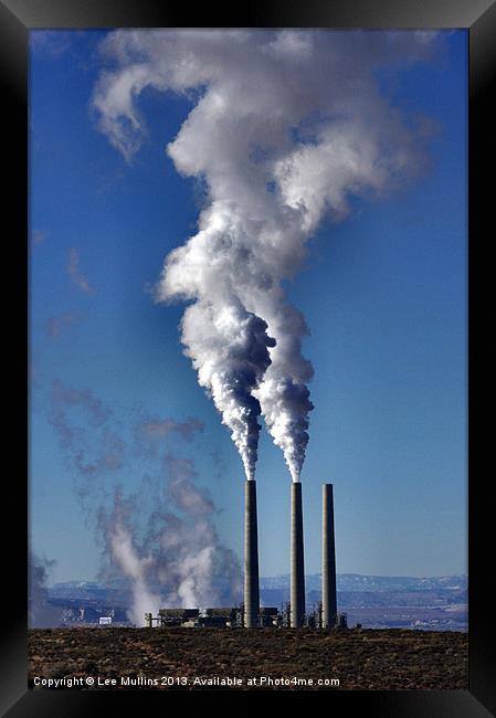 Air Polution Framed Print by Lee Mullins
