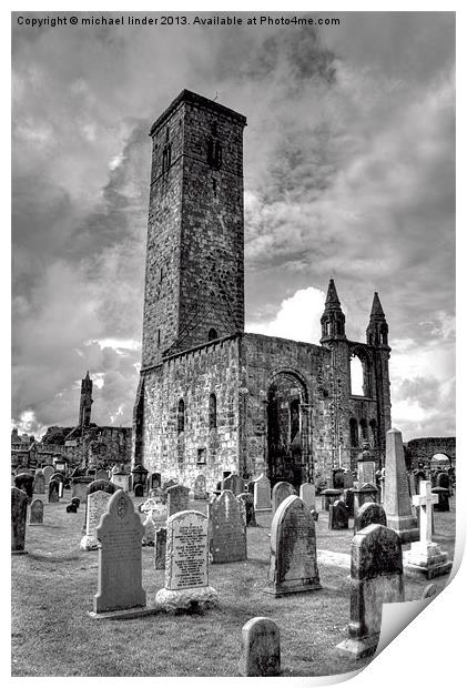 Ruins of St Andrews Print by Thanet Photos