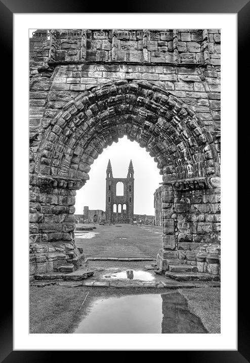 Arch to the ruin Framed Mounted Print by Thanet Photos