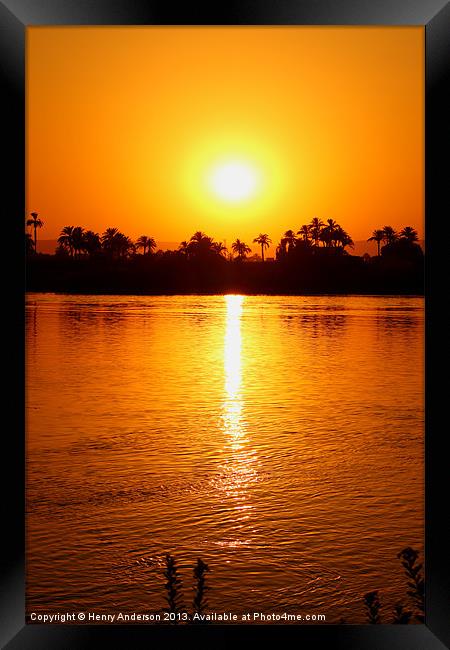 The Nile Framed Print by Henry Anderson