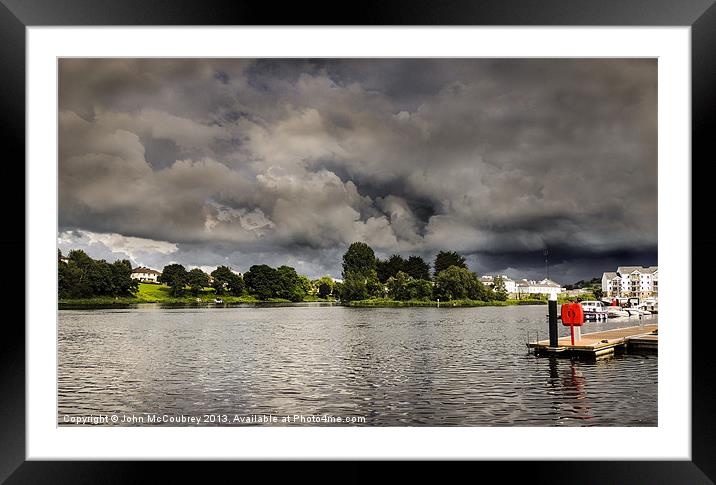 Storm Clouds at Enniskillen Framed Mounted Print by John McCoubrey