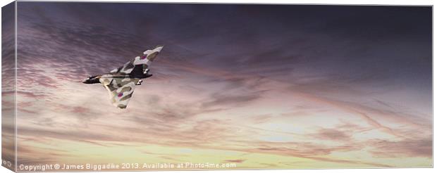 Vulcan Flight Canvas Print by J Biggadike