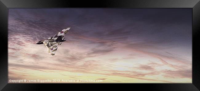 Vulcan Flight Framed Print by J Biggadike