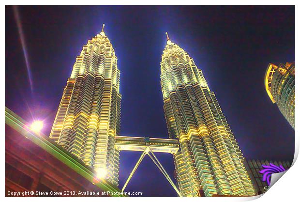 The Petronas Towers Print by Steve Cowe