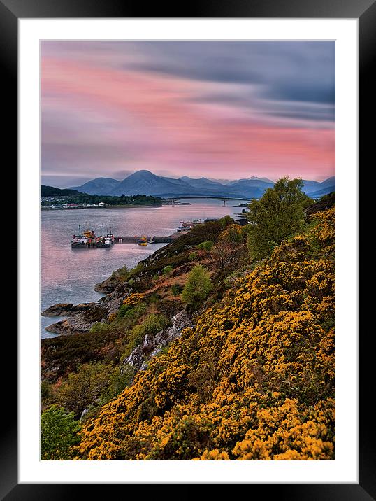 Sunset on the Isle of Skye Framed Mounted Print by Jacqi Elmslie