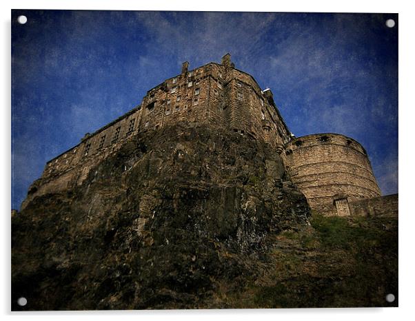 edinburgh castle Acrylic by dale rys (LP)