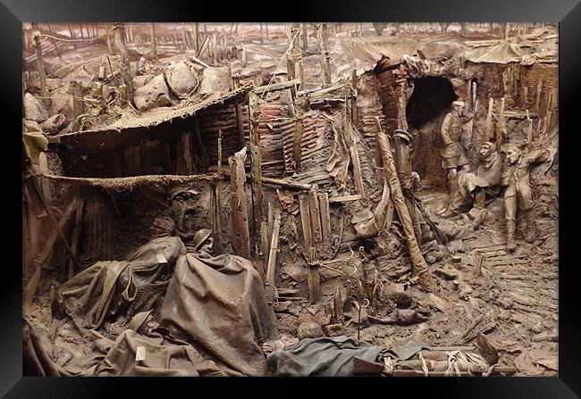 Trenches in France during the 1914-1918 war. Framed Print by Maria Tzamtzi Photography