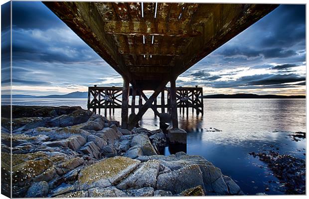 Under the jetty Canvas Print by Sam Smith