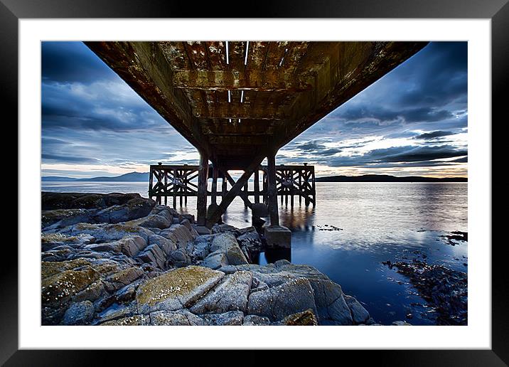 Under the jetty Framed Mounted Print by Sam Smith