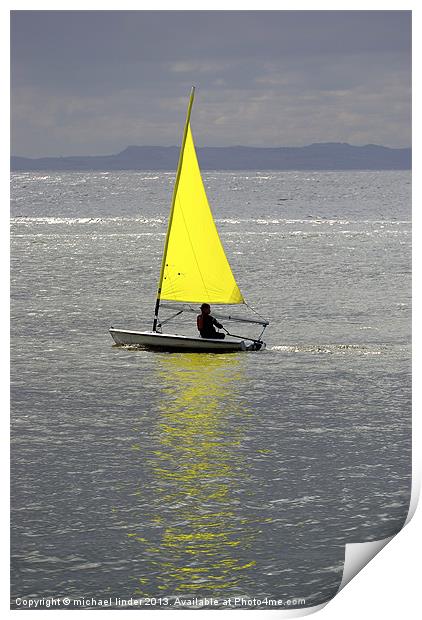 Learning to sail Print by Thanet Photos