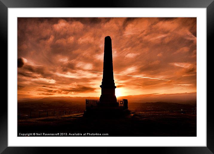 And In the morning. We will remember them Framed Mounted Print by Neil Ravenscroft
