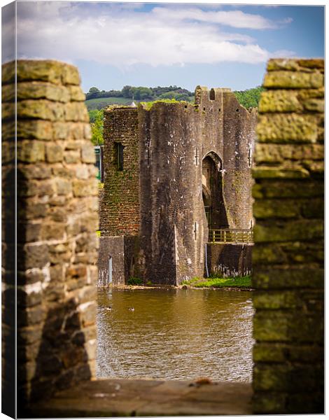 Caerphilly Castle, Wales, UK Canvas Print by Mark Llewellyn