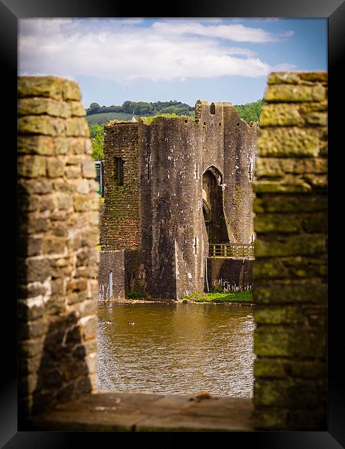 Caerphilly Castle, Wales, UK Framed Print by Mark Llewellyn