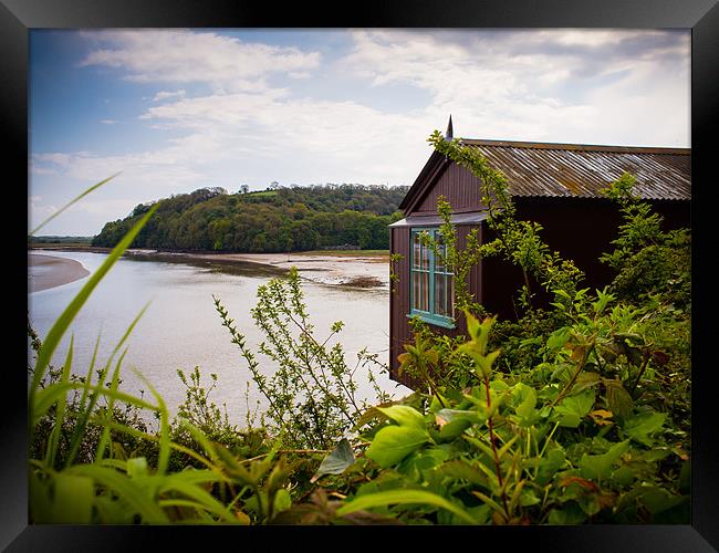 Dylan Thomas Boat House, Laugharne, Wales, UK Framed Print by Mark Llewellyn
