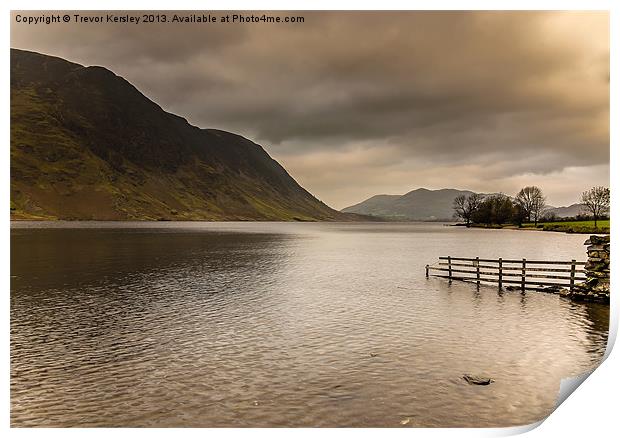 Morning at Buttermere Print by Trevor Kersley RIP