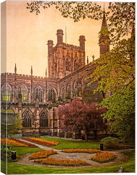 Chester Cathedral, England, UK Canvas Print by Mark Llewellyn